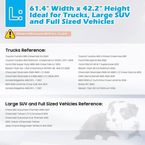Foldable Dog Car Barrier One-Piece Design, 61.4" Wide Dog Car Divider Back Seat Barrier for 2nd 3rd Row Seats or Cargo Area, Pet Barrier for Car Large SUVs and Full Sized Vehicles in Saudi Arabia