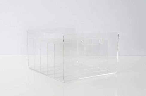 russell+hazel Acrylic File Box Slim, Clear, 4.5" x 12.25" x 10" in Kuwait