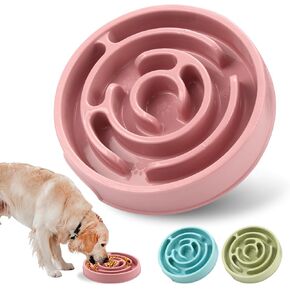 Slow Feeder Dog Bowls, Silicone Dog Bowl with Anti-Slip, Slow Feeder & Non-Slip Design, Boredom and Anxiety Reducer, Suitable for All Breed Dogs and Cat