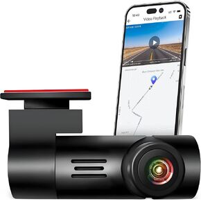 Front Dash Cam 2K WiFi FHD 1080P Car Camera, Front Dash Camera for Cars, Mini Dashcams for Cars with Night Vision, Loop Recording G-Sensor, 64GB Max, Camara para Carro, Car OnDash Mounted Cameras