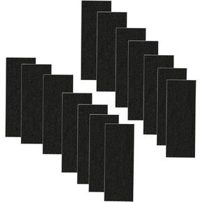 14 Pack Activated Carbon Filters for Nature's Miracle Oval Hooded Flip Top Cat Litter Box, 8 Inch x 3 Inch Trimmable Pads