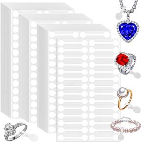MotBach 2000 Pcs Blank Jewelry Price Tags Jewelry Stickers, Necklace Ring Jewelry Display Labels, Self Adhesive Price and Indentification Tags, Perfect for Ballpoint Pen Writing
