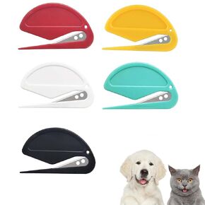 5 Pcs Knotting Comb For Cats,Safe Pet Knotting Comb, De Knotting Comb For Dog And Cat,Effective Knotting Comb Pet Grooming Tool,Cat Hair Knot Remover