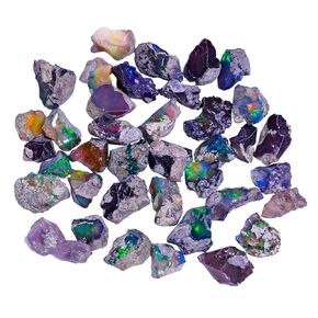 25 carats Raw Black Opal Gemstone and Crystals, Wholesale Gemstone Lot, Rough Crystals, Rock Stones, Jewelry Making Supplies, DIY & Crafts, A+ Grade