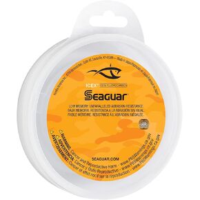 Seaguar IceX 100% Fluorocarbon Fishing Line, Abrasion Resistance, Made for Hard Water 10lbs, 50yds Break Strength/Length - 10ICE50