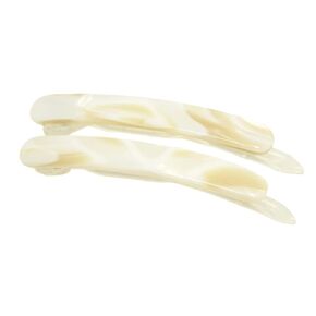 French Amie Rounded Oblong Small 2.5" Cellulose No Metal Set of 2 French Hair Slides Clips for Women Tige Boule Clasp Handmade Girls Side Slide-in Barrette Clip Paris Hair Accessories for Women Strong Hold No Slip Grip Fashion Durable and Styling, Made in