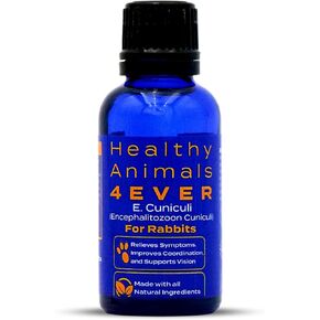 Healthy Animals 4Ever All-Natural Rabbit E. Cuniculi Infection Treatment | Homeopathic Support for E. Cuniculi | Preventive Health Solution | Rabbit Immunity Boosting Tablets | 300 Count
