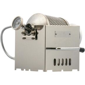 KALDI Mini Home Coffee Gas Roaster - 200g Capacity, Choice of Manual Handle or Motor Drive, Hopper/Sampler as option, Gas Burner Required (Motorized, Full-Package)