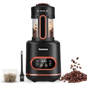 Huanyu Coffee Bean Roaster 100g Coffee Roaster Machine for Home Use Electric Coffee Roaster with Timer Adjustable Heating and Cool Setting 1500w 110v