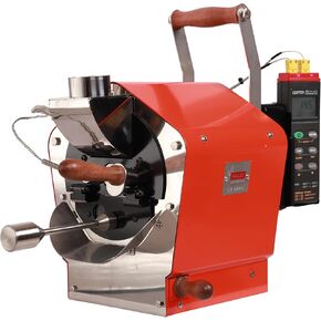KALDI Wide400 Home Coffee Gas Roaster - 400g Capacity with Accessories. Gas burner required, Thermometer is optional (Bimetal Thermometer)