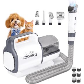 Dog Grooming Vacuum, Dog Grooming Kit,Dog Nail Trimmers Grinder, 1.5L Dust Cup 6 Grooming Tools 11000pa Dog Vacuum for Shedding Grooming, Pet Grooming Vacuum for Dogs, for Home Cleaning