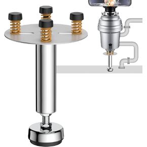 Garbage Disposal Support, Adjustable Spring Shock Absorber Bracket (7.48-10.62 inch (19-27cm)), Holds Up tp 440lbs, Stainless Steel Noise Reduction Installation Kit