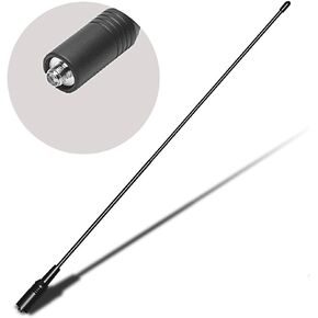SMA-Female Radio Antenna Dual Band VHF UHF 144/430MHz Ham Radio Antenna for Walkie Talkie Baofeng UV-5R UV-82 Quansheng UVK5 Kenwood Retevis 1Pack