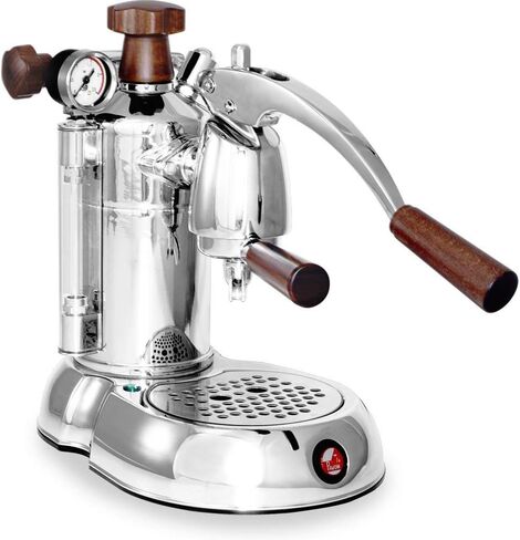 ماكينة اسبريسو La Pavoni PSW-16 Stradavari سعة 16 كوب، كروم مع مقابض خشبية، فضي (متجدد) in Saudi Arabia