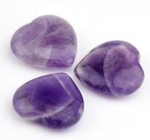 Marrywindix 15 Packs 0.8 Inches Healing Crystal Natural Rose Stone Heart Love Carved Palm Worry Stone Chakra Reiki Balancing in Saudi Arabia