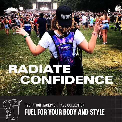 Sojourner Rave Hydration Pack - Hydration Backpack - Hydropack with 2L Bladder - Water Backpack for Festivals, Hiking, Running, Biking and More in Kuwait