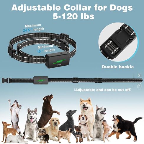 Dog Shock Collar with Remote Control - 3300Ft Dog Training Collar with Waterproof, Rechargeable Electronic bark Collar for Large Medium Small Dogs 5-120 lbs, Training with Beep,Vibration,Safe Shock in Saudi Arabia