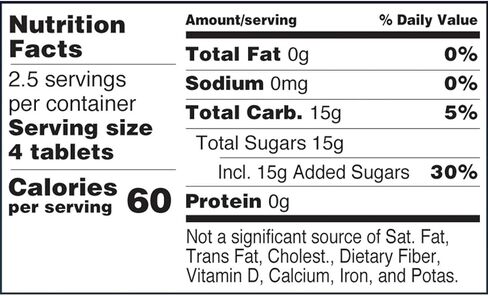TRUEplus Glucose Tablets, Raspberry Flavor - 6X 10ct Tubes in Kuwait