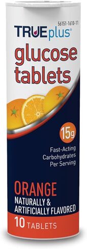 TRUEplus Glucose Tablets, Raspberry Flavor - 6X 10ct Tubes in Kuwait