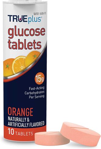 TRUEplus Glucose Tablets, Raspberry Flavor - 6X 10ct Tubes in Kuwait