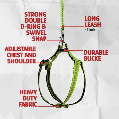 Cat Harness and Leash Set with Reflective Strip, Cat Harness Escape Proof w/Cat Leash, Step-in Adjustable Travel Harness for Cats, Indoor Outdoor Cat Harness, Easy-to-Put-On Kitten Harness in Saudi Arabia
