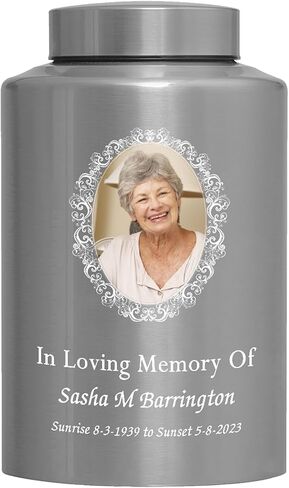 Cremation Urn for Ashes Large Urn for Human Ashes Memory Decorative Funeral Burial Urn Keepsake for Male Female Ashes with Velvet Bag up to 220 lbs Hummingbird Tree of Life Stainless Steel in Saudi Arabia