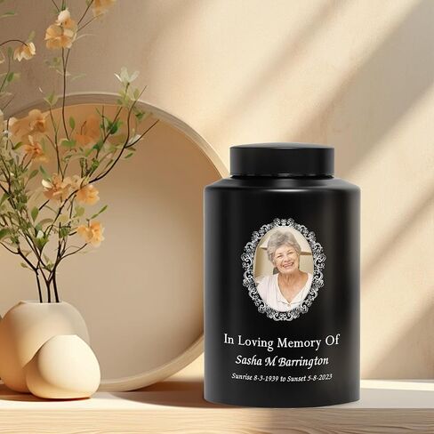 Cremation Urn for Ashes Large Urn for Human Ashes Memory Decorative Funeral Burial Urn Keepsake for Male Female Ashes with Velvet Bag up to 220 lbs Hummingbird Tree of Life Stainless Steel in Saudi Arabia