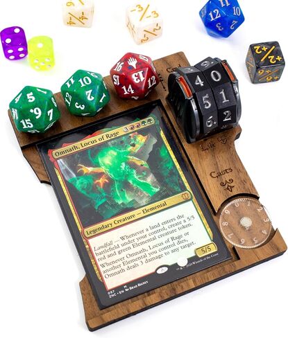 صينية منطقة القيادة مع فتحة عداد الحياة لـ Magic the Gathering Commander EDG - الجوز (عداد الحياة غير متضمن) - MTG Magic The Gathering متوافق in Saudi Arabia