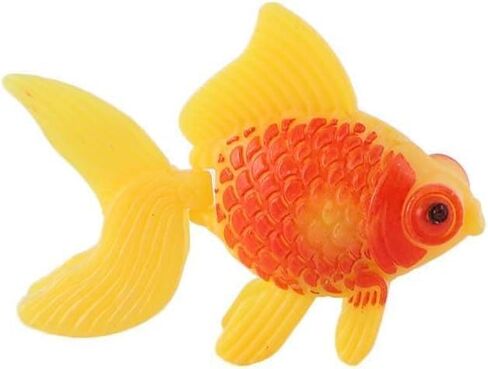 JJLFresheners 12 قطعة من أسماك حوض السمك الاصطناعية باللون الذهبي والبرتقالي والأسماك المزيفة والأسماك البلاستيكية وأحواض السمك المتحركة والأسماك المزخرفة والديكورات البرتقالية الذهبية لحوض السمك وديكور حوض السمك والزخارف المواضيعية in Saudi Arabia