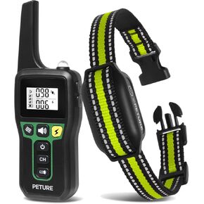 Dog Training Collar, 3300Ft Auto Bark and Training Collar Combo with Beep, Vibration, Static and Auto Bark Mode, Rechargeable Bark Collar with Remote, IPX7 Anti Bark Collar for All Breeds Dogs