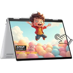 HP Envy X360 Laptop 14" 2 in 1 FHD+ IPS Touchscreen AI Laptops, AMD Ryzen 5 8640HS (Beats i7-1255u) Up to 4.9GHz, 16GB RAM 1TB PCIe SSD, Backlit Kb, WiFi 6E, Win 11/BWE Accessories