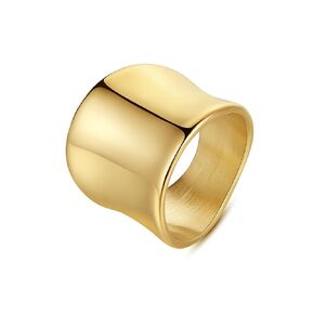 Gold Thumb Rings for Women Vintage Wide Band Thumb Rings Chunky Statement Engagement Ring Simple Thick Gold Ring Dainty Jewelry Gifts for Her