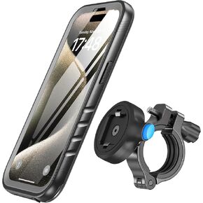 SPORTLINK Bike Phone Holder for iPhone 15 Pro Max - Motorcycle Phone Mount [Aluminium][360° Rotatable][1s Quick Release][IP68 Waterproof] Bicycle Motorbike Handlebar Cell Phone Holder