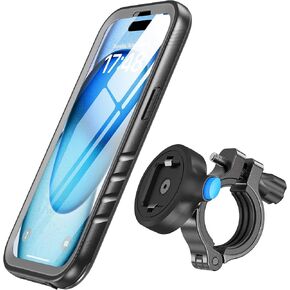 SPORTLINK Bike Phone Holder for iPhone 15 - Motorcycle Phone Mount [Aluminium][360° Rotatable][1s Quick Release][IP68 Waterproof] Bicycle Motorbike Handlebar Cell Phone Holder