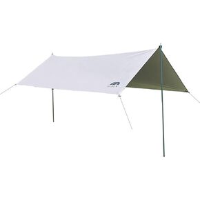 Camping Tarp with Poles, 13x9.8 Ft Camping Canopy, Waterproof Tent Tarp, Rain Shelter for Camping, Picnic,Beach, Outdoor Activities, Extra Large, Lightweight and UV Resistant, Extra Large, Grey