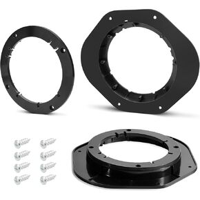NuIth Front Door 6.5 Inch Speaker Bracket for 2015-2022 Ford F150/250/350/450/550, 6 1/2 Inch Speaker Spacer Front Door Installation Plate Converter