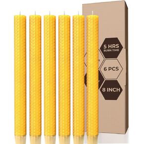 CANDWAX Pure Beeswax Tealight Candles Set of 24 - Handmade Beeswax Candles Natural Burns up to 3.5 Hours - Beeswax Tea Lights Candles
