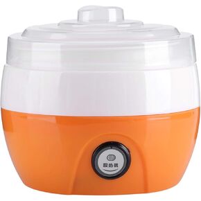 CHICIRIS Automatic Yogurt Maker, Plastic 1L Capacity Automatic Yogurt Maker Machine Yogurt Maker, for Home Resraurant Kitchen Cafe(Orange, Pink)