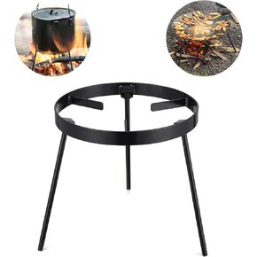 Campfire Tripod for Dutch Oven, Portable Camping Tripod for Cooking Rust-Resistant Campfire Cooking Stand Cooking Tripod Open Fire Tripod Grill for Cooking Camping Accessories for Outdoor Kitchen
