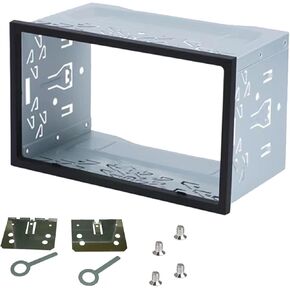 Universal Double DIN Car Stereo Cage,with Metal Frame, Car Radio Fitting Kit,for DVD players, ISO, CD, GPS navigation mounting brackets