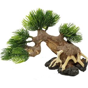 Bonsai Driftwood Aquarium Tree AWR Random Pick (5in Height) Natural, Handcrafted Fish Tank Decoration | Easy to Install