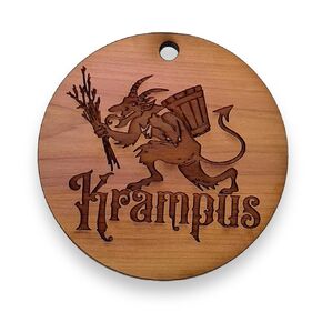 Cedar Ornament - Krampus