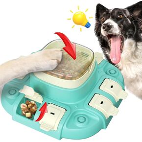 Dog Puzzle Toy, Dog Slow Feeder & Treat Dispensing Dog Toys, 2 Levels Puzzle Toys for Dogs, IQ Training/Brain Stimulation, Medium/Large Dogs (MKD-A)