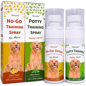 Pet No-Go & Puppy Potty Training Spray, Pet Deterrent Spray for Stop Chewing, Pee Here Corrector Spray for Dogs and Cats (No-Go & Puppy Potty Training Spray)