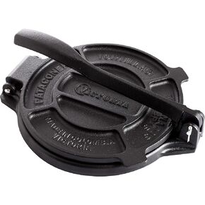 Victoria 6.5 Inch Cast Iron Tortilla Press. Tortilla Maker, Flour Tortilla press, Rotis Press, Dough Press, Pataconera Seasoned with Flaxeed Oil