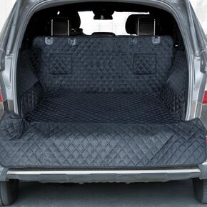 PETICON SUV Cargo Liner for Dogs, Waterproof Pet Cargo Cover Dog Seat Mat for SUVs Sedans Vans with Bumper Flap Protector, Non-Slip, Large Size Universal Fit