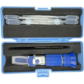 Salinity Refractometer for Seawater, Automatic Temperature Compensation, Ideal for Aquariums, Marine Biology, and Saltwater Fishing – Measure Salinity 0-100 PPT