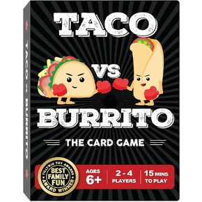 Taco vs Burrito - The Strategic Family Friendly Card Game Created by a 7 Year Old - Perfect for Boys, Girls, Kids, Families & Adults Who Love Card Games and Board Games.