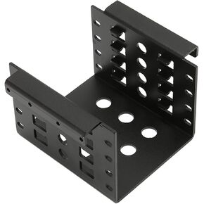 4 Bay 2.5 inch HDD SSD Mounting Bracket, Aluminium 2.5in Hard Drive Caddy Tray, 2mm Thickness Hard Disk Drive Mounting Bracket for 2.5in SATA IDE HDD SSD(Black)