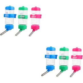 INOOMP 6 Pcs Pet Water Fountain Hanging Hamster Bottle Convenient Hamster Water Bottle Chinchilla - Water Bottle Chinchilla Supply Convenient Hamster Bottle